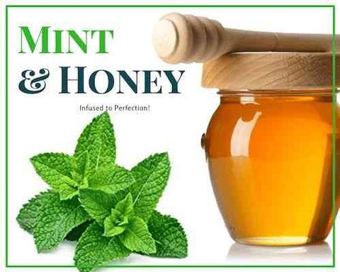 1/2 Lb Mint Infused Honey - Gift Set - Huckle Bee Farms LLC