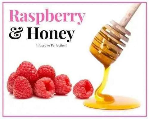 1/2 Lb Raspberry Infused Honey - Gift Set - Huckle Bee Farms LLC