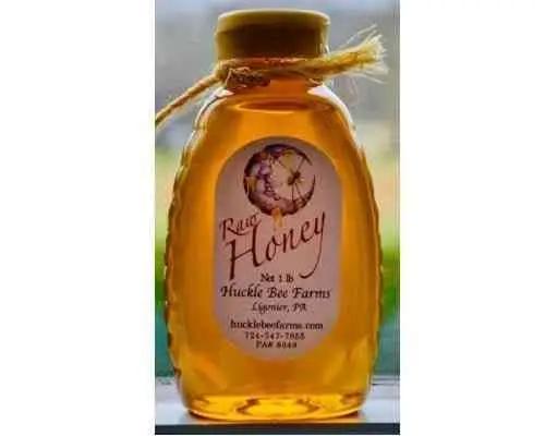 1/2 Lb Raspberry Infused Honey - Gift Set - Huckle Bee Farms LLC