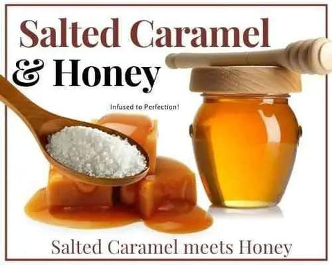 1/2 Lb Salted Caramel Honey - Gift Set - Huckle Bee Farms LLC