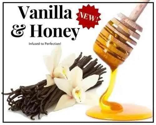 1/2 Lb Vanilla Infused Honey - Gift Set - Huckle Bee Farms LLC