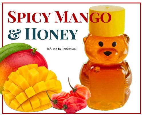 2 oz Sample Spicy Mango Honey - Huckle Bee Farms LLC