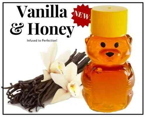 2 oz Sample Vanilla Infused Honey - Huckle Bee Farms LLC