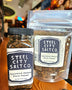 Applewood Smoked Black Pepper by Steel City Salt Co. in jar and resealable pouch. Bold flavor spice for BBQ, steak, seafood, and vegetables.