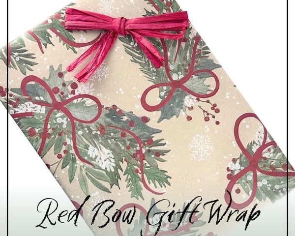 Holiday-Reb Bow Gift Wrap