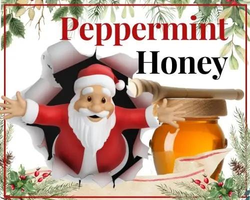 1/2 Lb Peppermint Honey - Gift Set