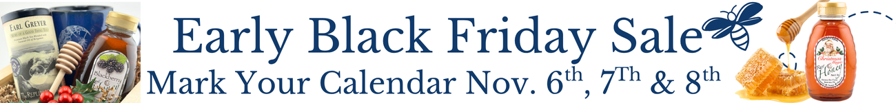 Promotional banner for Early Black Friday Sale with dates and product images.