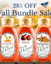 Fall honey bundle with Toasted Marshmallow honey, Apple Honey and Cinnamon honey