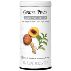 Ginger Peach 100% White Tea Bags