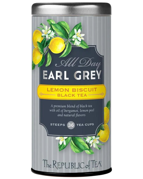 All Day Earl Grey® Lemon Biscuit Black Tea - 36 Tea Bags
