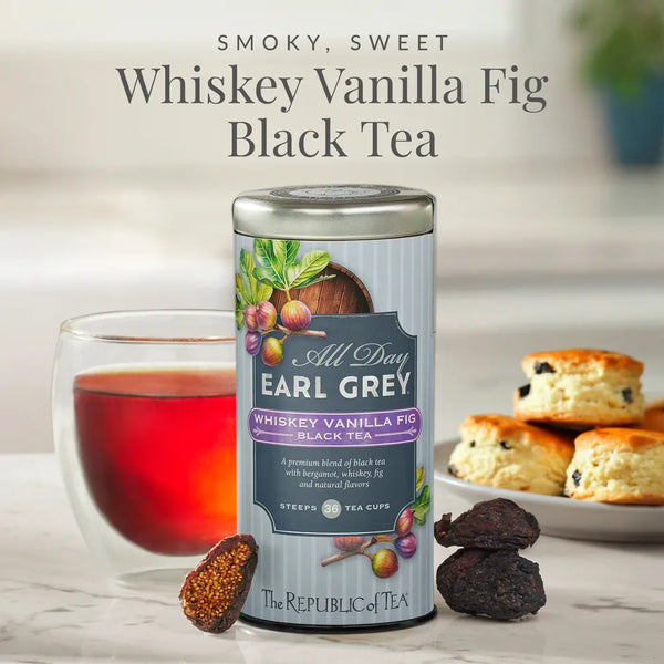 All Day Earl Grey® Whiskey Vanilla Fig Black Tea - 36 Tea Bags