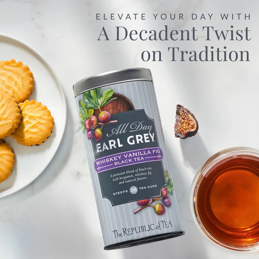 All Day Earl Grey® Whiskey Vanilla Fig Black Tea - 36 Tea Bags