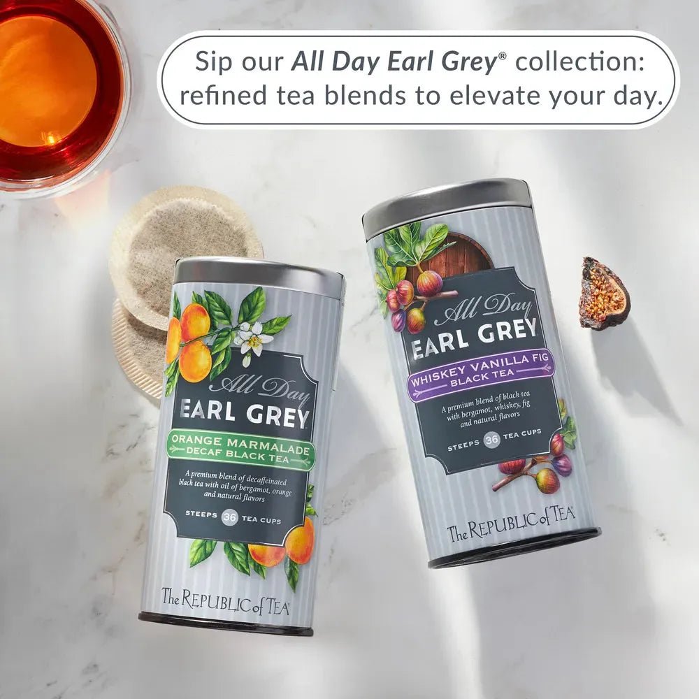 All Day Earl Grey® Decaf Orange Marmalade Black Tea - 36 Tea Bags - Huckle Bee Farms LLC