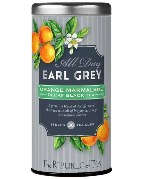 All Day Earl Grey® Decaf Orange Marmalade Black Tea - 36 Tea Bags - Huckle Bee Farms LLC