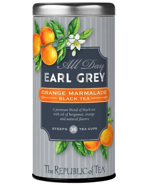 All Day Earl Grey® Orange Marmalade Black Tea - 36 Tea Bags - Huckle Bee Farms LLC