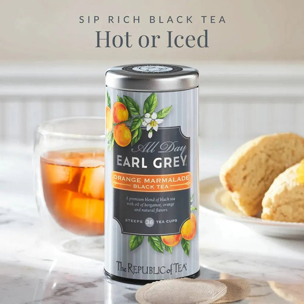 All Day Earl Grey® Orange Marmalade Black Tea - 36 Tea Bags - Huckle Bee Farms LLC