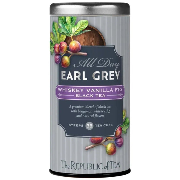 All Day Earl Grey® Whiskey Vanilla Fig Black Tea - 36 Tea Bags - Huckle Bee Farms LLC