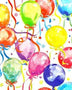 Birthday Balloons Gift Wrap - Huckle Bee Farms LLC