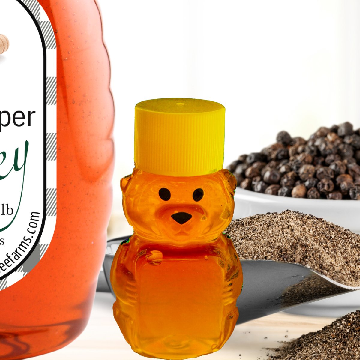 Black Pepper Infused Honey - Huckle Bee Farms LLC