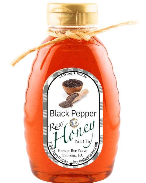 Black Pepper Infused Honey - Huckle Bee Farms LLC