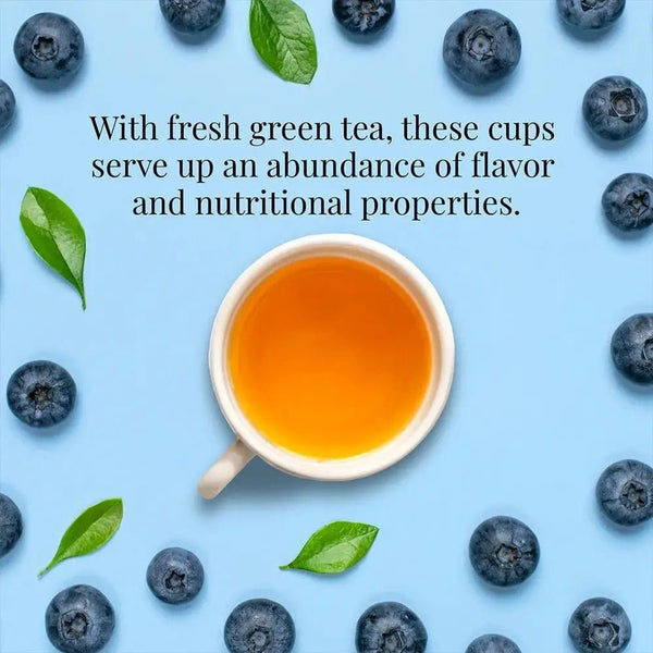 Blueberry Green SuperFruit Tea Bags - Tin 50Tea Bags - Huckle Bee Farms LLC