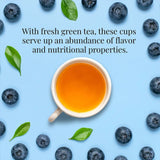 Blueberry Green SuperFruit Tea Bags - Tin 50Tea Bags - Huckle Bee Farms LLC