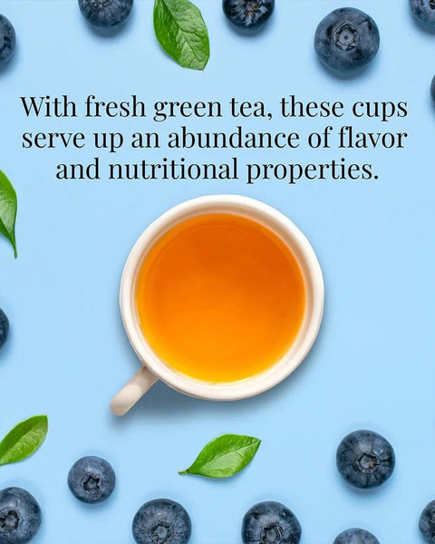 Blueberry Green SuperFruit Tea Bags - Tin 50Tea Bags - Huckle Bee Farms LLC