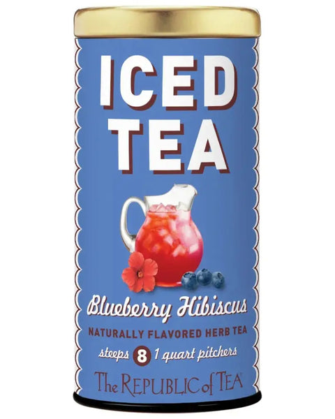 Blueberry Hibiscus Iced Tea - 8 Pouches - Huckle Bee Farms LLC