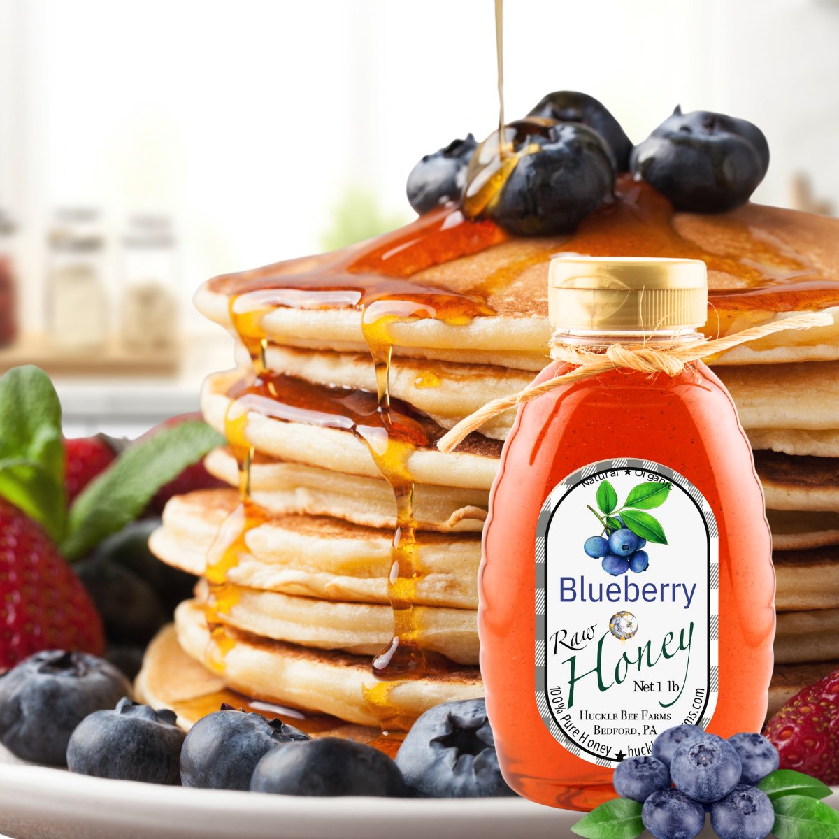 Blueberry Honey Bliss: Handcrafted Gourmet Infusion - Huckle Bee Farms LLC