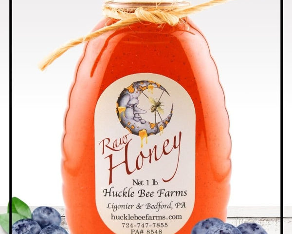 Blueberry Infused Honey - Huckle Bee Farms LLC