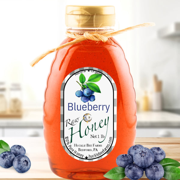 Blueberry Infused Honey - Huckle Bee Farms LLC