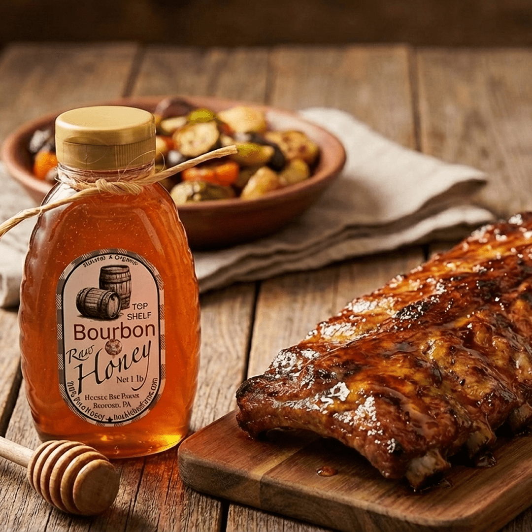 Bourbon Infused Honey: Sweet Southern Charm in Every Bite - Huckle Bee Farms LLC