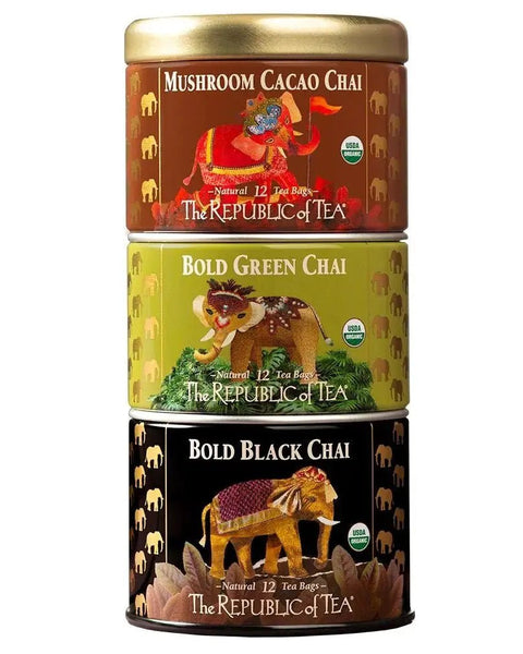 Chai Stackable Tin - 36 Tea Bags - Huckle Bee Farms LLC