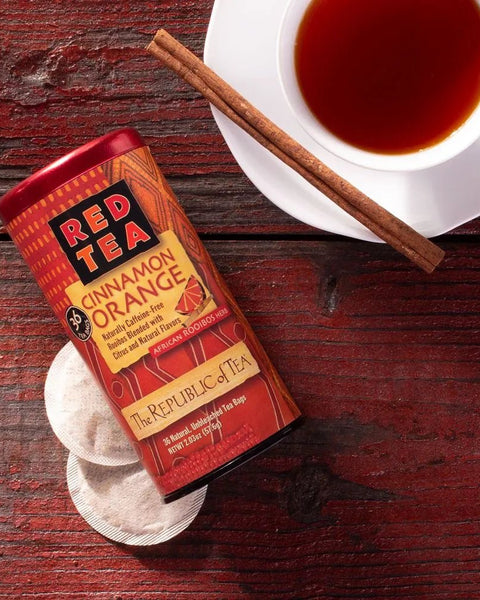 🍁 Cinnamon Orange Red Tea Bags 🍁 - Tin 36 Tea Bags - Huckle Bee Farms LLC