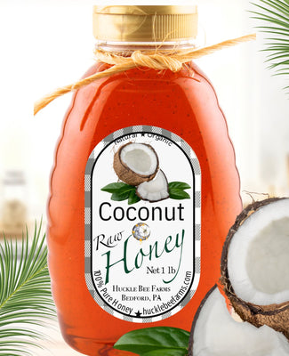 Coconut Infused Honey - Huckle Bee Farms LLC