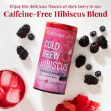 Cold Brew Hibiscus Aronia Blackberry Iced Tea Pouches - 6 Pouches - Huckle Bee Farms LLC