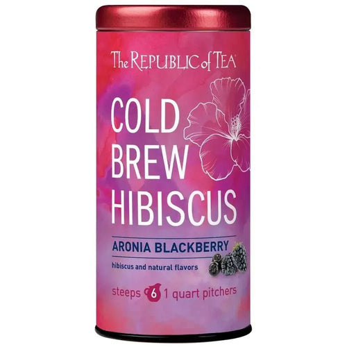 Cold Brew Hibiscus Aronia Blackberry Iced Tea Pouches - 6 Pouches - Huckle Bee Farms LLC