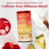 Cold Brew Hibiscus Pineapple Coconut Iced Tea Pouches - 6 Pouches - Huckle Bee Farms LLC