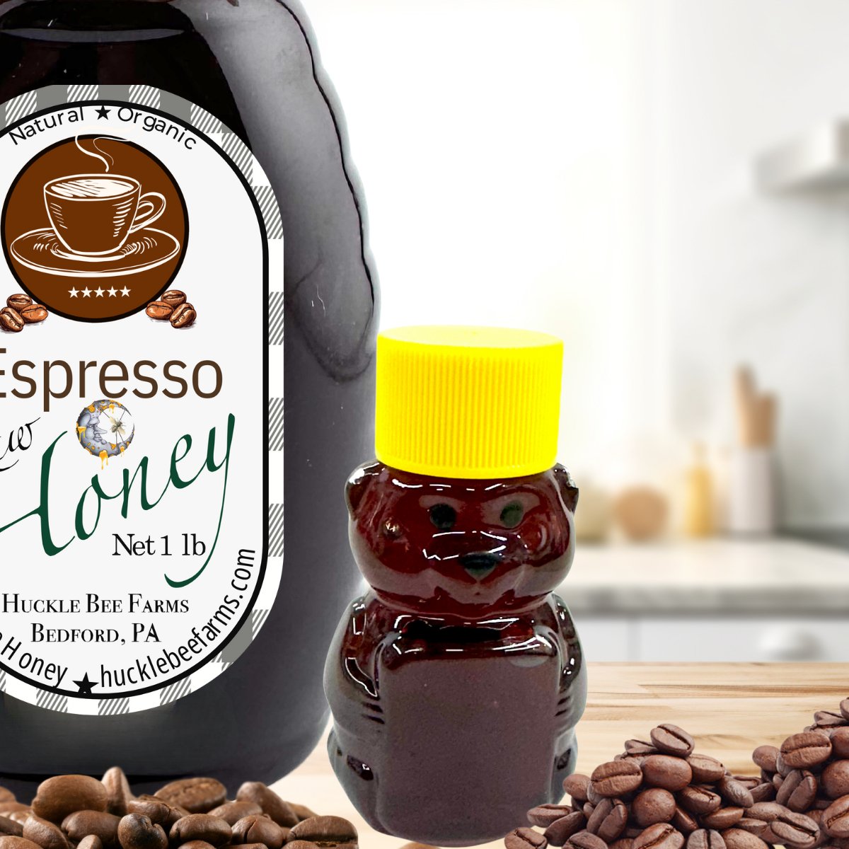 Espresso Infused Honey - Huckle Bee Farms LLC