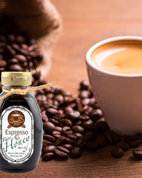 Espresso Infused Honey - Huckle Bee Farms LLC