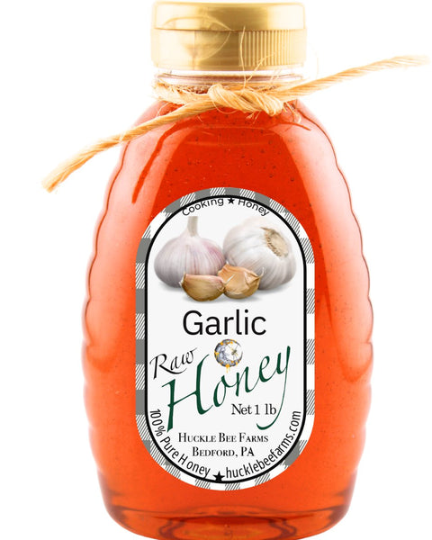 Garlic Infused Honey - Huckle Bee Farms LLC