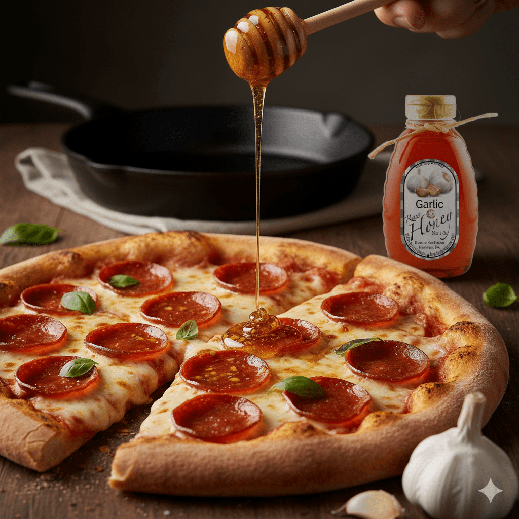 🧄 Garlic Infused Honey: Sweet & Savory Culinary Delight - Huckle Bee Farms LLC