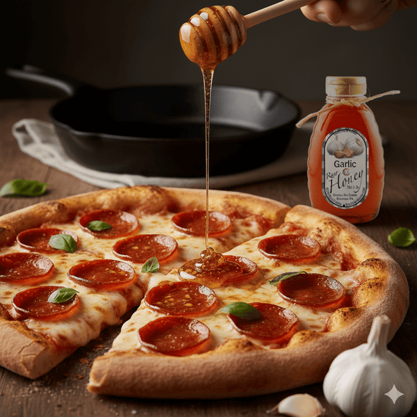 🧄 Garlic Infused Honey: Sweet & Savory Culinary Delight - Huckle Bee Farms LLC