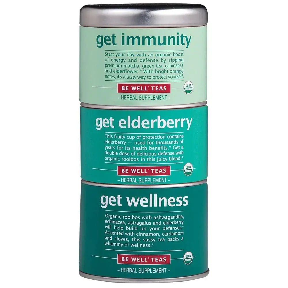 Get Wellness Stackable Tin - 42 Tea Bags - Huckle Bee Farms LLC