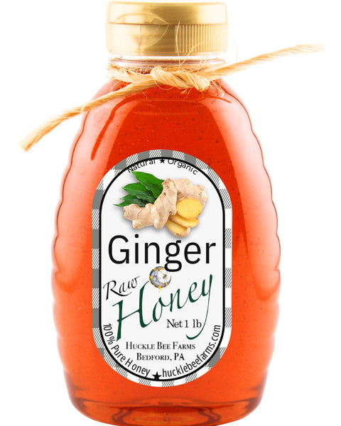 Ginger Infused Honey - Huckle Bee Farms LLC