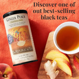 Ginger Peach Black Tea Bags - 2 Sizes...6 & 50 Bags - Huckle Bee Farms LLC