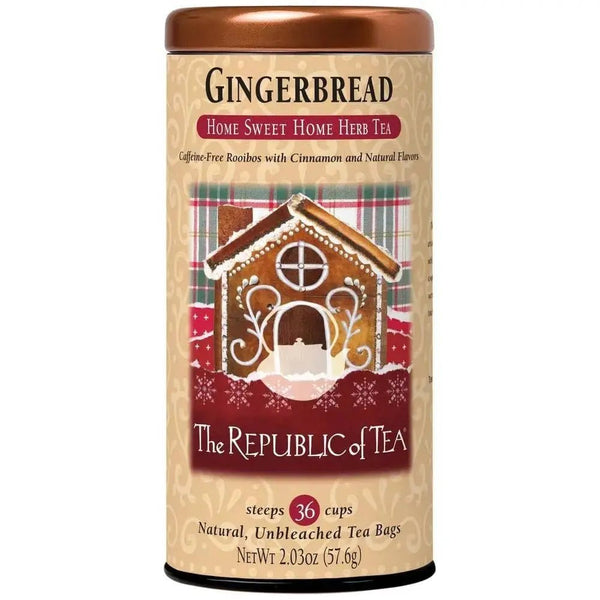 🎄 Gingerbread Cuppa Cake® Tea Bags 🎄 - Tin 36 Tea Bags - Huckle Bee Farms LLC