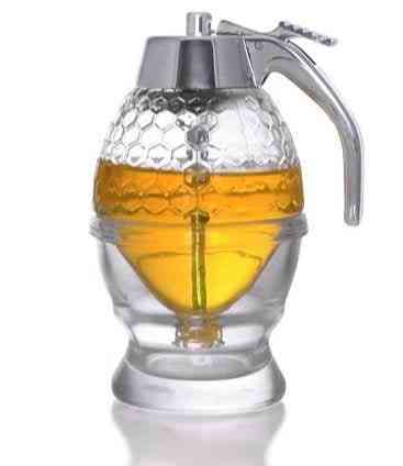 Glass Honey Dispenser - Huckle Bee Farms LLC
