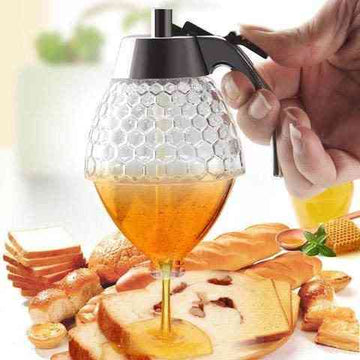 Glass Honey Dispenser - Huckle Bee Farms LLC