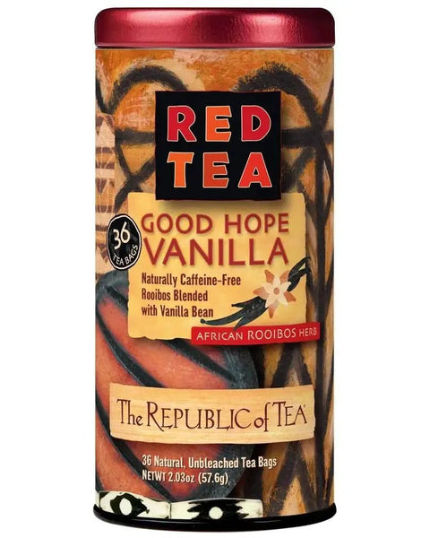 Good Hope Vanilla Red Tea Bags - Tin 36 Tea Bags - Huckle Bee Farms LLC